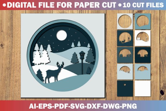 3D Christmas Paper Cut SVG Review for Embroidery Projects