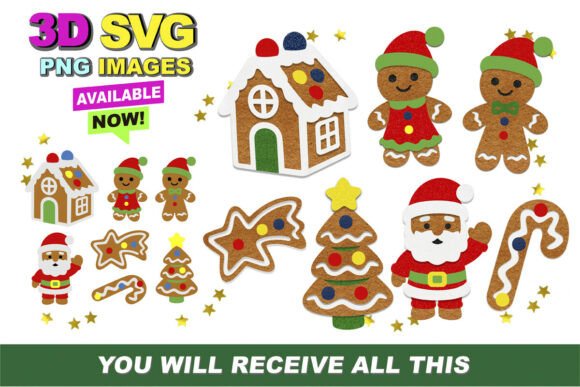 Christmas Gingerbread Cookies 3D SVG Embroidery Review