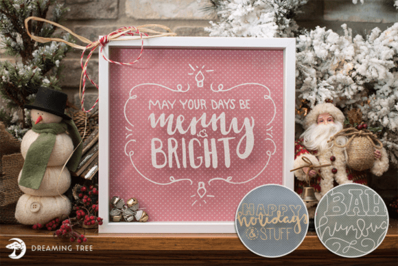 Christmas Vinyl Captions 3D SVG Bundle Review for Real-World Design Projects