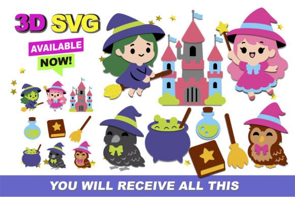 Cute Witch Kawaii 3D SVG Review: A Playful Embroidery Design for Real Projects