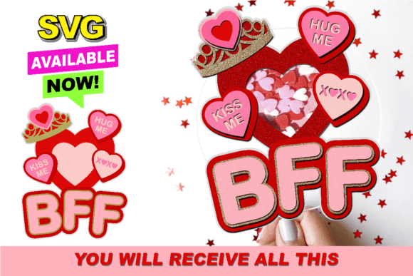 Friendship BFF Topper 3D SVG Review for Real Projects