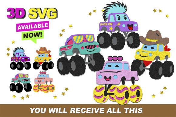 Monster Truck 3D SVG Review for Real Embroidery Projects