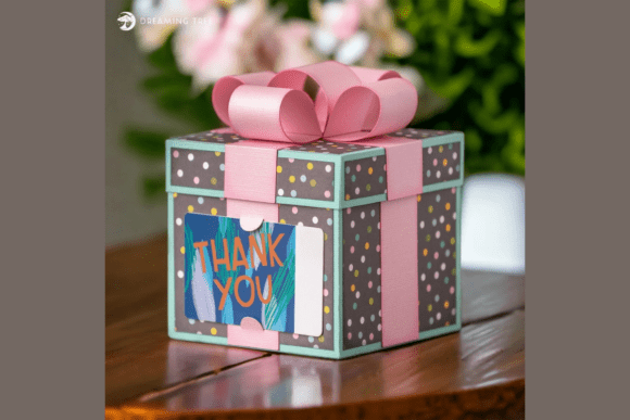 Present Gift Card Box SVG for Birthday Designs