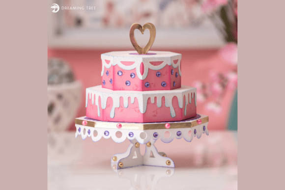 Pretty in Pink Treat Box SVG: A 3D Graphic Design Asset for Sweet Website Graphics