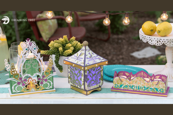 Summer Nights and Flights 3D SVG Ornaments for Digital Creators