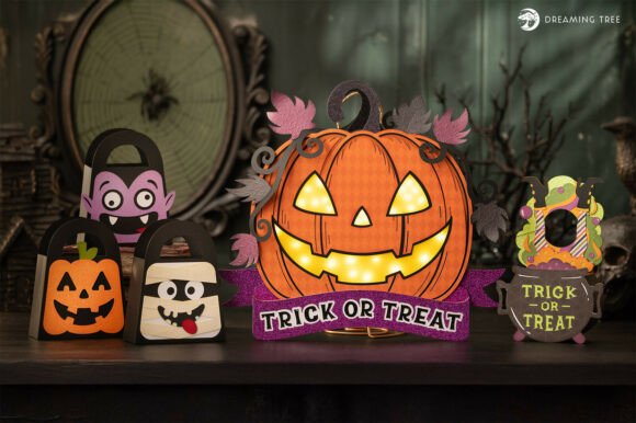 Sweet and Spooky SVG Bundle: A Frightfully Fun 3D Graphic Design Asset for Halloween Content