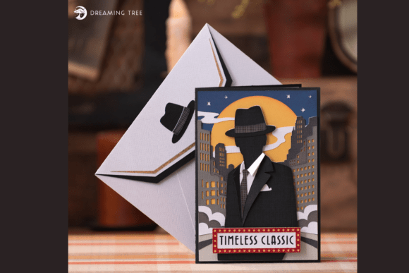 Timeless Classic Card SVG: A 3D Greeting Card Design for Digital Sellers