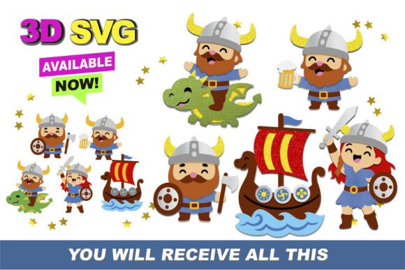 Viking Kawaii 3D SVG Review for Real Embroidery Projects