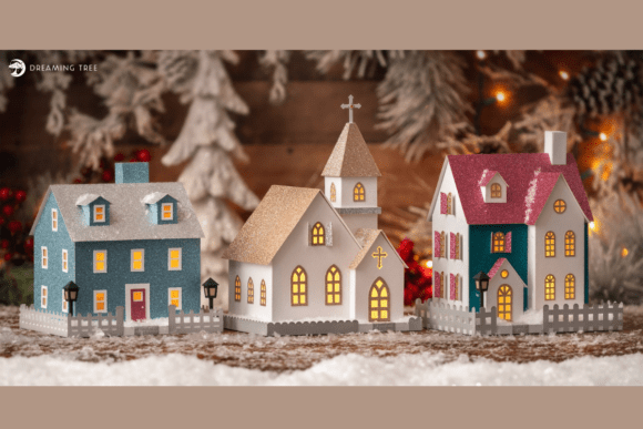 Vintage Village 3D SVG Bundle for Nostalgic Design Projects